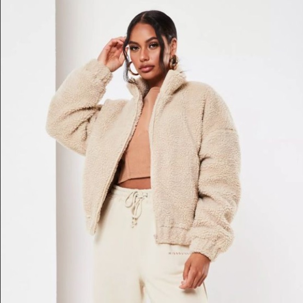 Misguided teddy jacket
